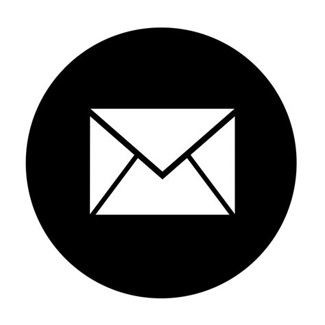 email logo black and white png
